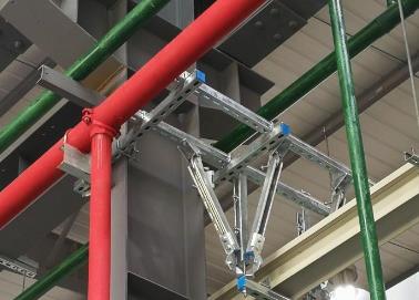 城阳该抗震支架的整体式支吊架结构协调性好